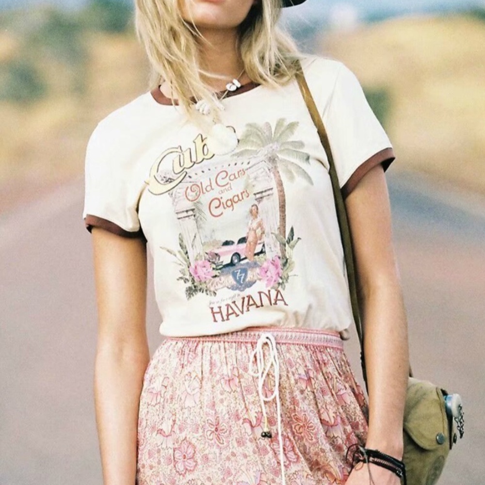 Cuba Havana Cream Graphic Tee - Picture 3 of 10